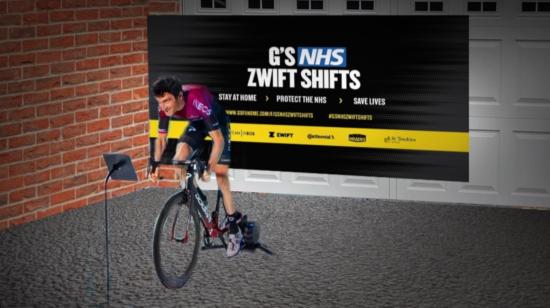 Geraint Thomas se subirá a la bicicleta a través de la plataforma Zwift.