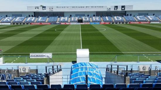 Imagen del interior del estadio Alfredo Di Stéfano, ubicado en la Ciudad Deportiva del club, en Madrid.