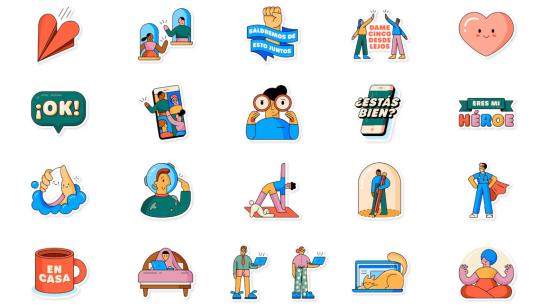 El pack de stickers “Together at Home” ya está disponible en WhatsApp.