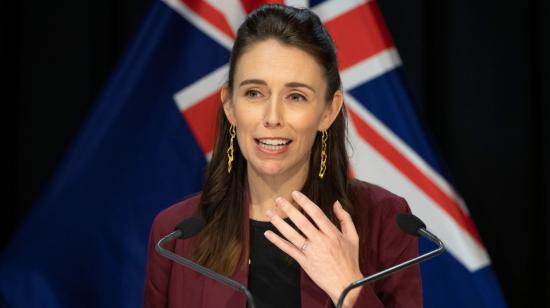 Jacinda Ardern, primera ministra de Nueva Zelanda, decretó la extensión del confinamiento en Auckland, el 24 de agosto de 2020.