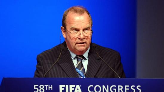 Michel D'Hooghe, presidente del Comité Médico de la FIFA, durante un Congreso de la entidad en Alemania.