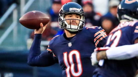 Mitchell Trubisky, jugador de los Chicago Bears, de la NFL.