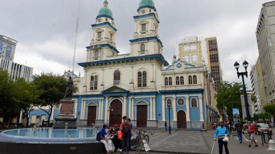 Iglesia San Francisco, en  Guayaquil, 5 de mayo de 2020.