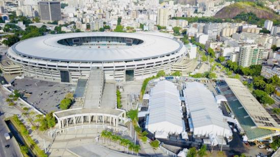 El hospital de campaña se construyó en las afueras del estadio Maracaná, de Río de Janeiro.