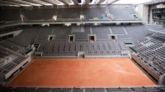 Vista panorámica del estadio principal del campeonato, el Philippe Chatrier.