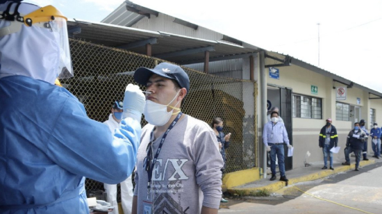 Personal del municipio realizó exámenes a 20 trabajadores de Emaseo el 11 de mayo de 2020.