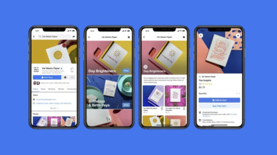 Facebook anunció el 19 de mayo su nueva función de comercio electrónico, Shops.