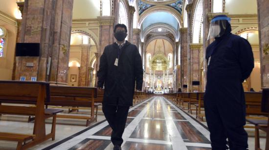 La Catedral de Cuenca reabrió sus puertas el 25 de mayo de 2020, una vez que el cantón pasó a color amarillo. 