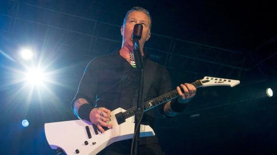 James Hetfield en concierto en Lima, Perú, el 20 de marzo de 2014.