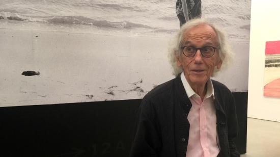 Christo Vladimirov Javacheff en octubre de 2018, durante un recorrido por la exposición documental que celebra los 35 años de "Sorrounded Islands", en Miami, Florida.