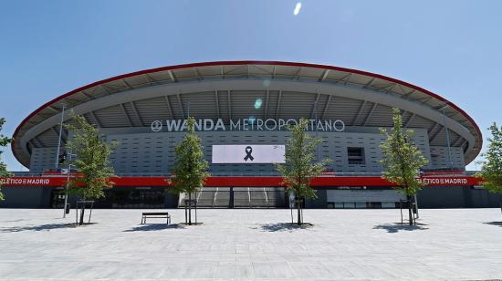 Vista panorámica del estadio Wanda Metropolitano, el miércoles 27 de mayo, en Madrid.