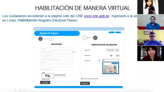 El CNE brindó los detalles sobre el funcionamiento del registro pasivo este 2 de junio de 2020.