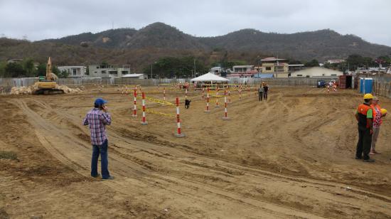 Las primeras obras en el terreno para la construcción del Hospital de Bahía.