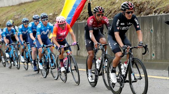 Egan Bernal, durante su participación en el Tour Colombia 2.1, edición 2020.