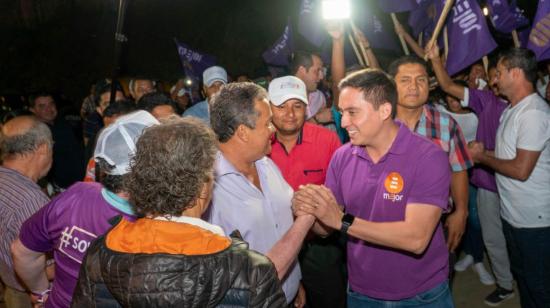 Daniel Mendoza en un evento político de su movimiento, en septiembre de 2019.