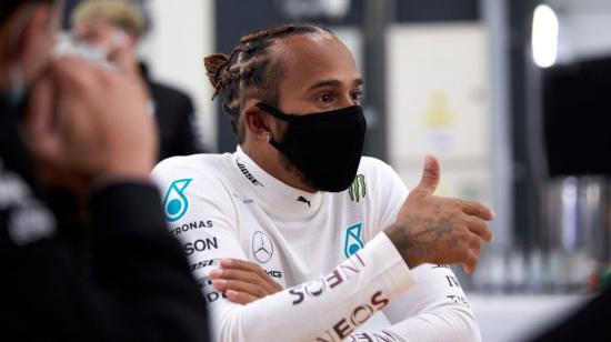 Lewis Hamilton, durante su primer entrenamiento en Silverstone, el miércoles 11 de junio.