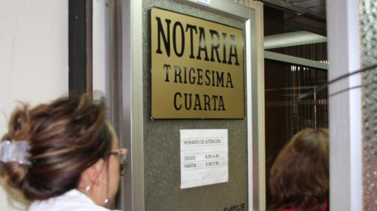 Imagen referencial. El 1 de junio de 2012, las autoridades de la Judicatura realizaron un recorrido por las notarías.