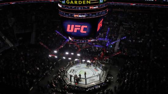 Evento de la UFC fight night en Estados Unidos, con aforo totalmente lleno. 