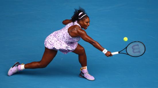 Serena Williams, en un partido de tercera ronda del Abierto de Australia.