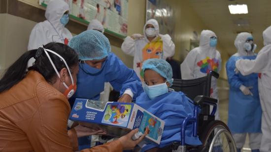 El hospital general de Babahoyo es una de las casas de salud que recibe pacientes menores de edad con Covid-19, el 26 de junio de 2020.