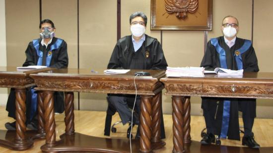 Tribunal del recurso de casación del caso Quinsaloma, el 26 de junio de 2020.