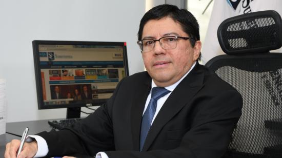 Víctor Anchundia, superintendente de Compañías, Valores y Seguros. Imagen de 2020.