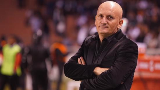 Pablo Repetto, en el partido frente a River Plate de Argentina, el 4 de marzo de 2020, en el estadio Rodrigo Paz.