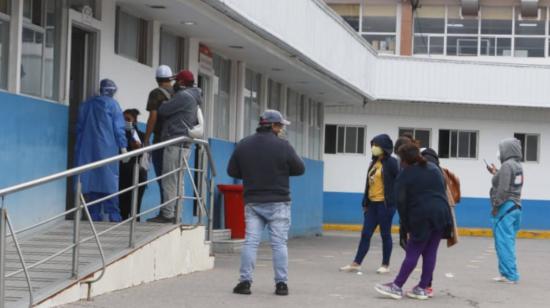 Inmediaciones del Hospital Carlos Andrade Marín de Quito, el 10 de julio de 2020.