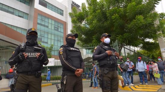 Daniel Salcedo rindió su declaración desde el hospital Abel Gilbert, de Guayaquil, el 13 de julio.