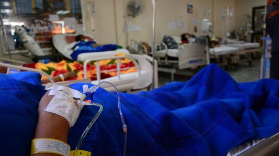 Imagen referencial. Pacientes en el hospital Rafael Rodríguez Zambrano de Manta. 