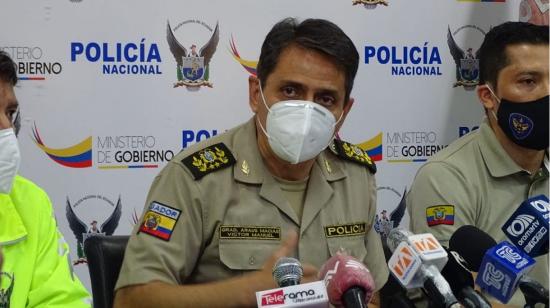 Foto archivo de Víctor Aráus, cuando se desempeñaba como comandante de la Policía en la Zona 8