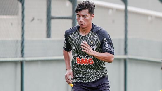 Alan Franco en su primer entrenamiento con el Atlético Mineiro, este martes 21 de julio.