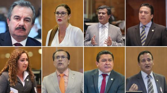 Los miembros de la Bancada de Acción Democrática Independiente (BADI) son observados por sus actuaciones. 