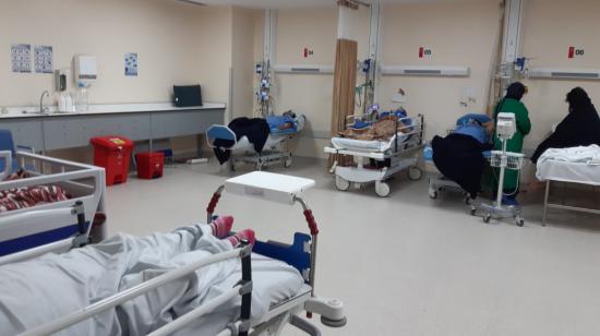 Fotografía de la Unidad de Cuidados Intensivos del Hospital IESS Sur, el 13 de julio de 2020.