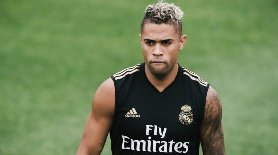 Mariano Díaz, durante un entrenamiento con el Real Madrid en julio de 2019.