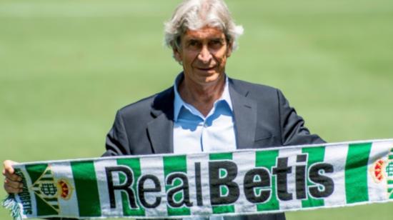 Manuel Pellegrini, durante su presentación como nuevo entrenador del Real Betis.