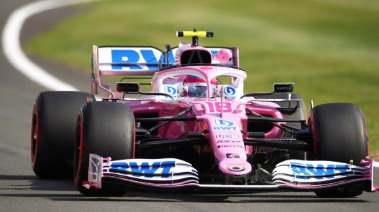 Lance Stroll, durante el segundo entrenamiento libre en Silverstone, el viernes 31 de julio de 2020.