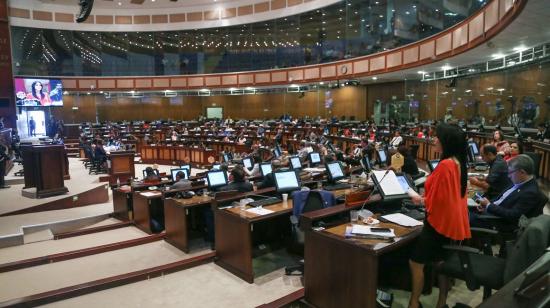 Sesión N°579 del pleno de la Asamblea realizada antes de la pandemia, el 14 de febrero de 2020.