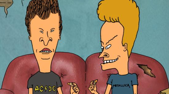 Imagen de la serie de televisión animada de los años 90 'Beavis and Butt-Head'.