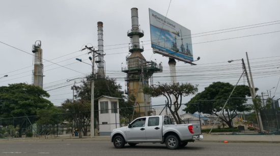 En los exteriores de la refinería de La Libertad se colocó un punto de control el 1 de junio de 2020.