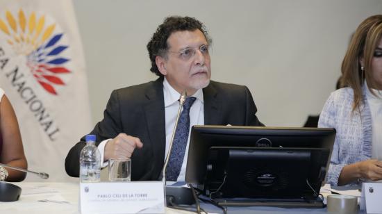 El contralor Pablo Celi, durante una comparecencia en la Asamblea, en septiembre de 2017.