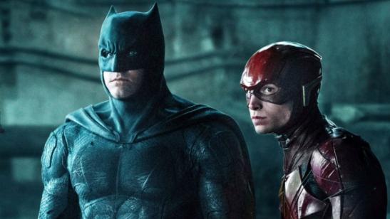 Ben Affleck y Ezra Miller interpretan a Batman y The Flash, en el filme "Justice League".