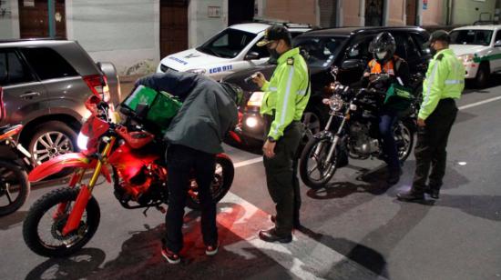 Operativo de control a las medidas sanitarias por parte de la Policía, el 31 de julio de 2020.