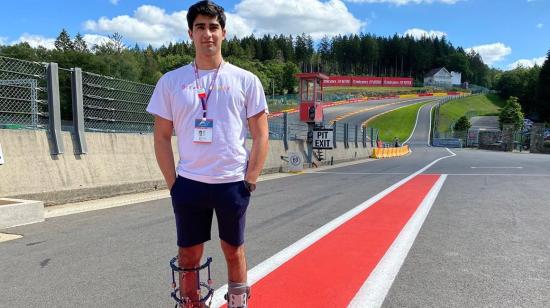 El piloto Juan Manuel Correa, en su regreso al circuito de Spa, en Bélgica, el 27 de agosto de 2020.