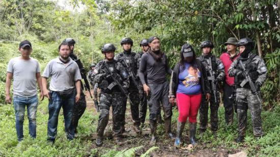 Elsy Valencia fue liberada por la Policía en la selva esmeraldeña el 28 de agosto de 2020.