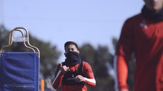 Los jugadores del Independiente de Argentina en el entrenamiento del lunes 7 de septiembre.