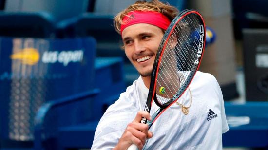 El tenista alemán, Alexander Zverev, en el partido de cuartos de final del US Open 2020.