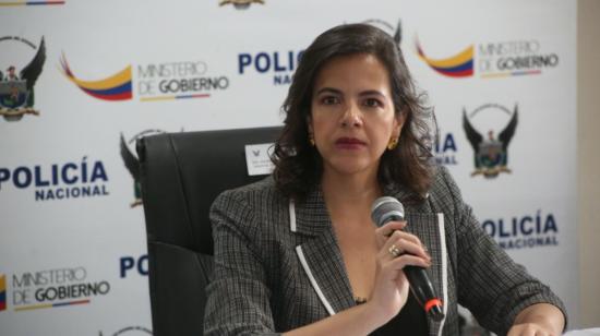 María Paula Romo en Guayaquil, el 28 de agosto de 2020.