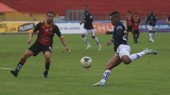 Imagen del partido Deportivo Cuenca vs. Independiente, este miércoles 9 de septiembre de 2020.