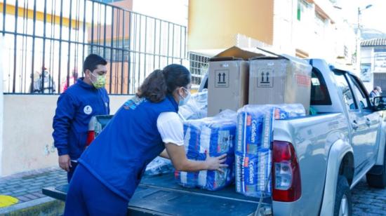 El 18 de septiembre una brigada de Las Manuelas visitó un hogar en Calacalí, Pichincha.